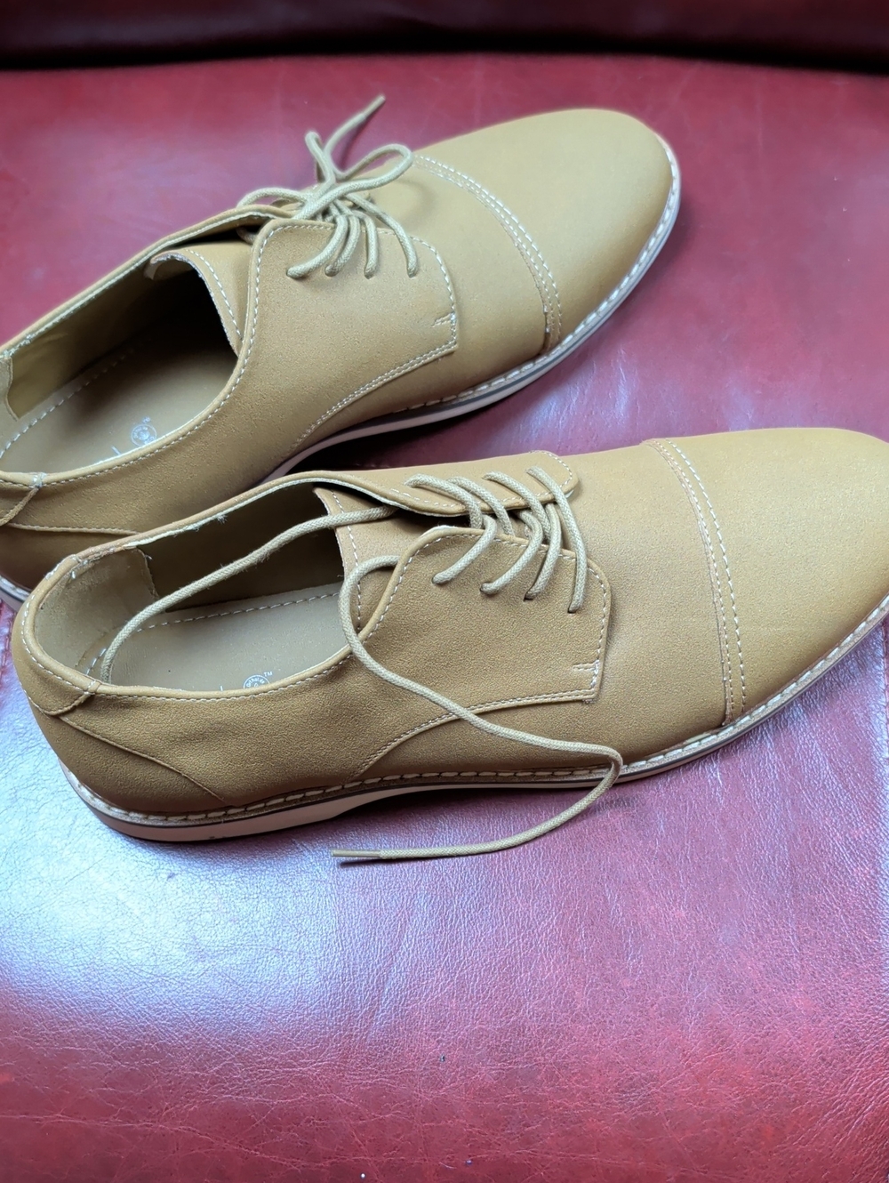Abound Men's Light Brown Lace-Up Oxfords Shoes Size 11 - Picture 7 of 8